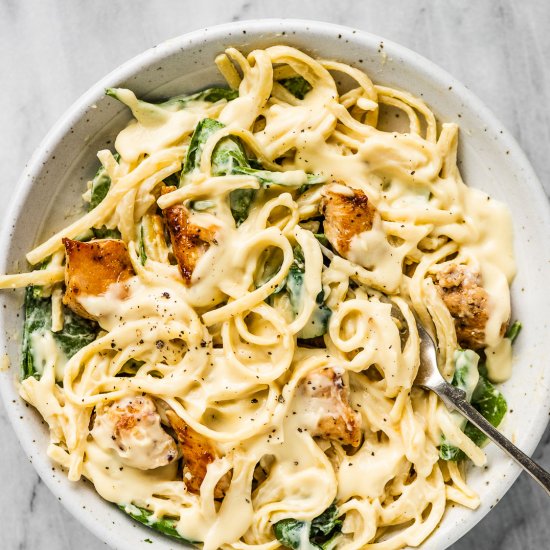 Healthy Chicken Alfredo