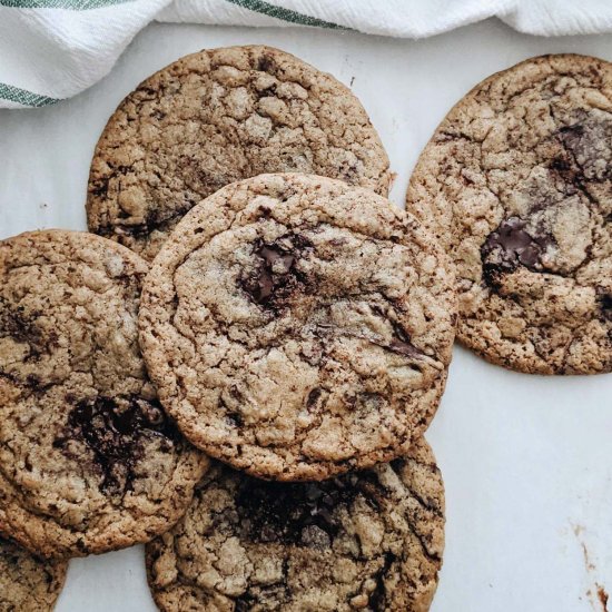 Spelt Chocolate Chip Cookies