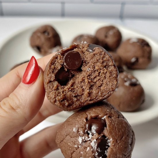 Nutella Brownie Batter Bites