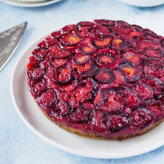 Plum Upside-Down Cake