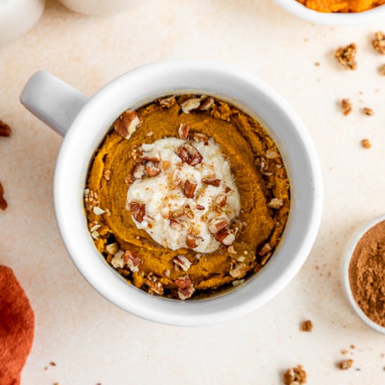 Pumpkin Mug Cake (Vegan & GF)