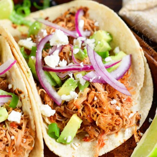 Shredded Chicken Tacos