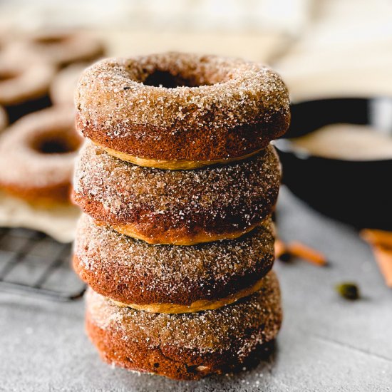 Chai Spiced Banana Donuts