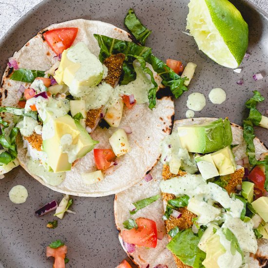 Baked Masala Fish Tacos