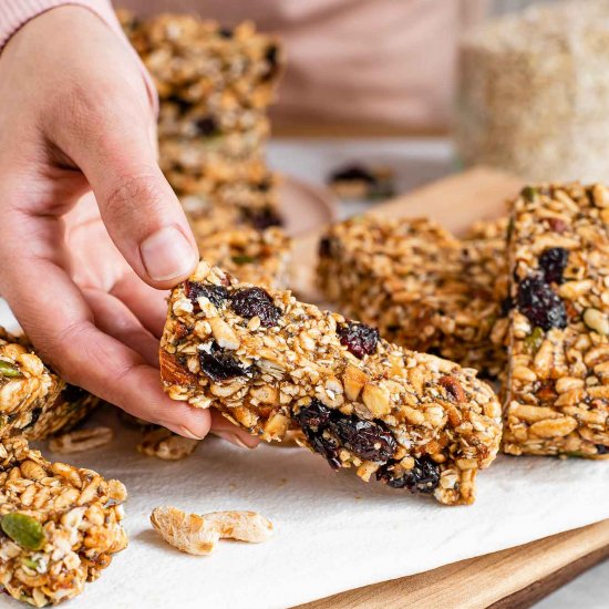 Puffed Rice Granola Bars