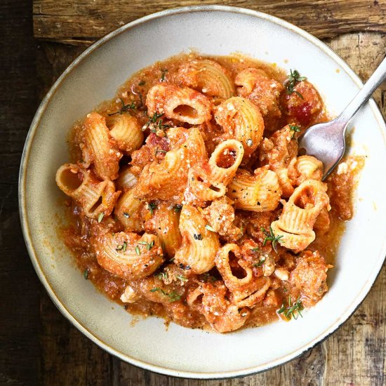 Easy Ragu with Ricotta