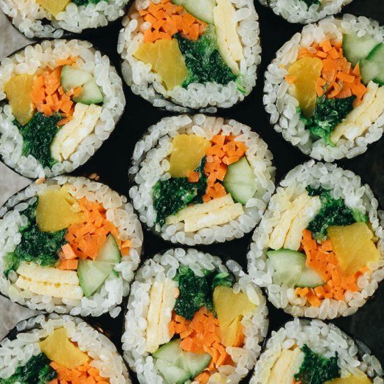 Vegetarian Kimbap