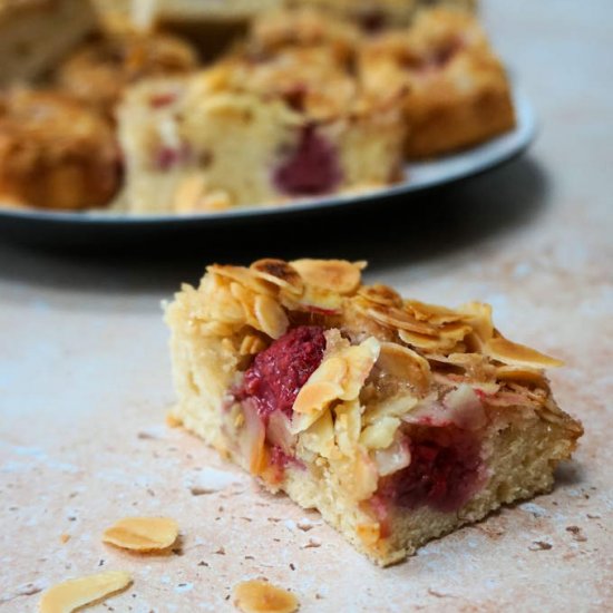 raspberry almond slice