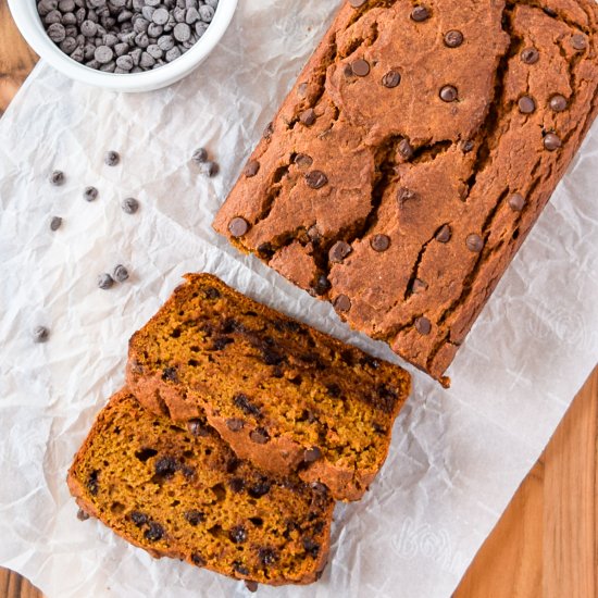 Chocolate Chip Pumpkin Bread