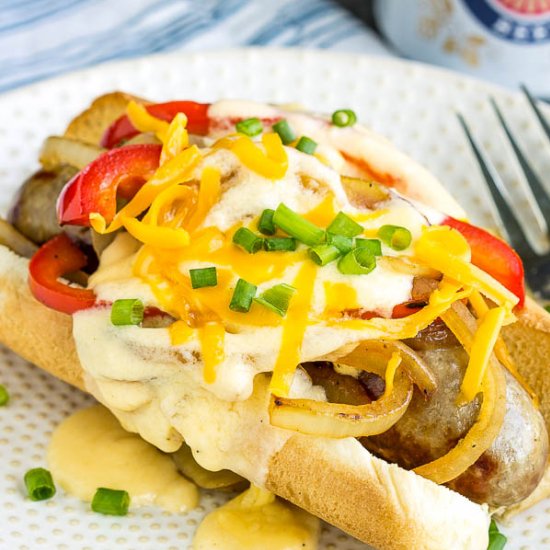 Philly Cheese  Sausage Dog