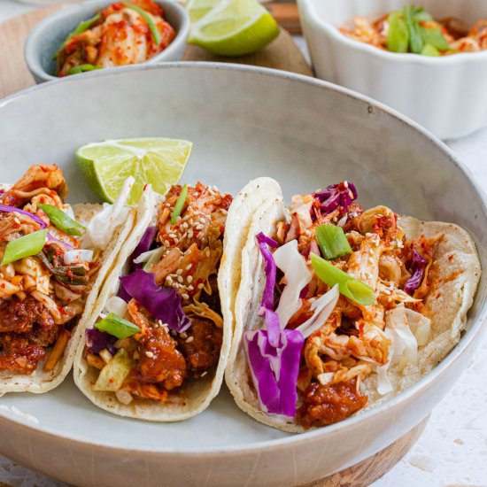 Korean Fried Chicken Tacos