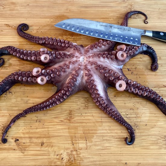 Grilled Octopus (Greek-Style)