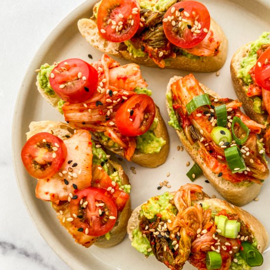 Kimchi Avocado Toast