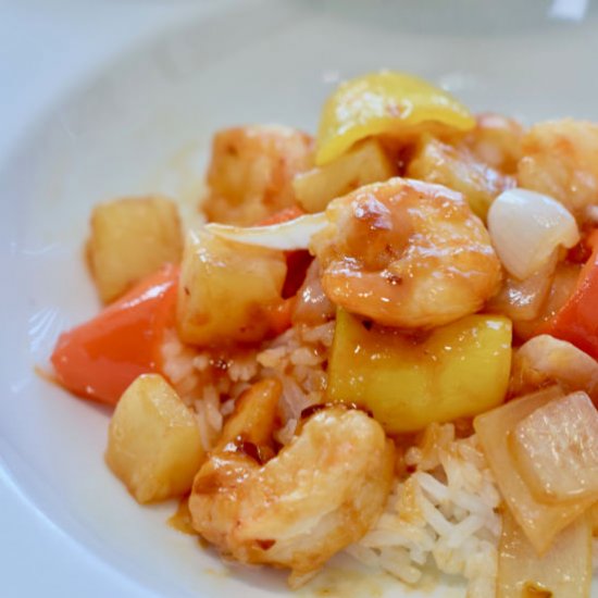 Easy Spicy Sweet and Sour Shrimp