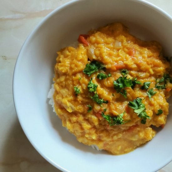 Vegan Red Lentil Curry