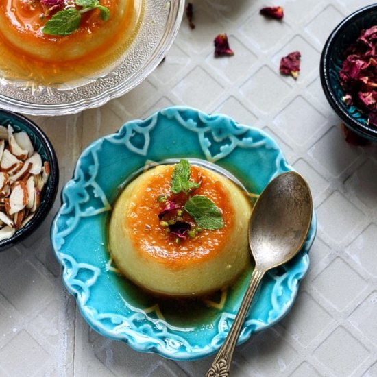 semolina caramel custard pudding