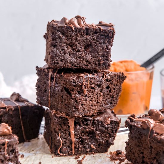 Healthy Pumpkin Brownies