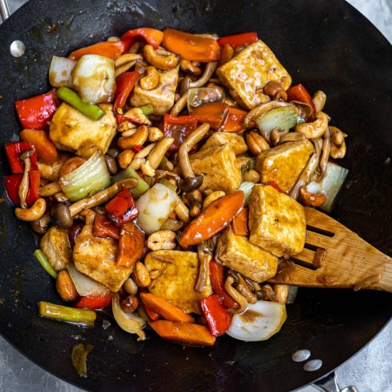 Tofu Stir Fry with Cashews