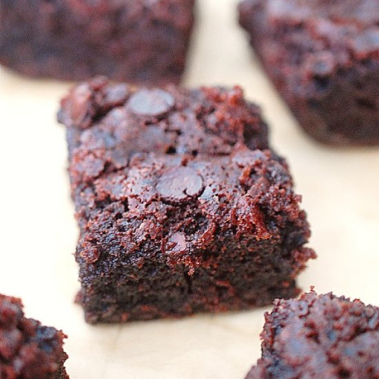 Chocolate mochi brownies