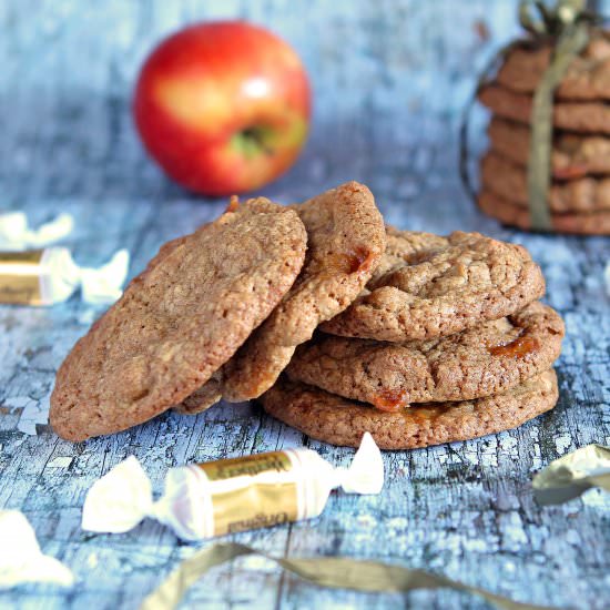 Chewy Toffee Apple Cookies