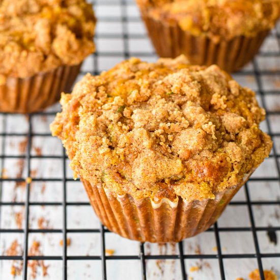 Low FODMAP Pumpkin Zucchini Muffins