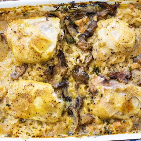 Baked Chicken and Rice