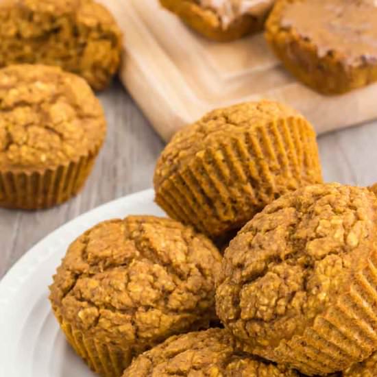 (Truly) Healthy Pumpkin Muffins