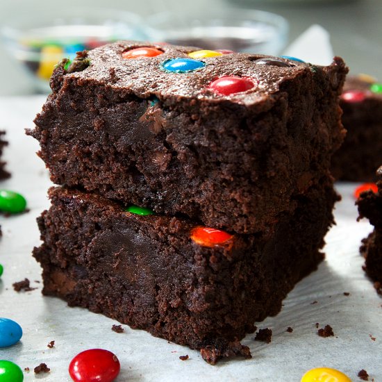 M&M Fudge Brownies