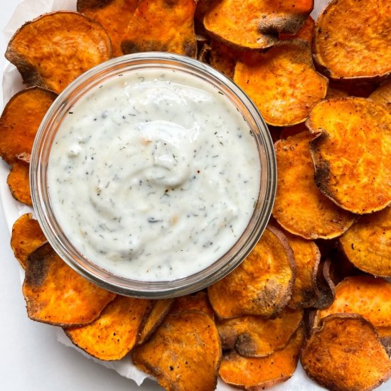 Air Fryer Sweet Potato Chips