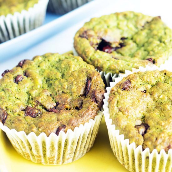 Spinach and banana muffins