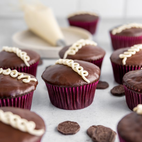 Rose Chai & Chocolate Cupcakes