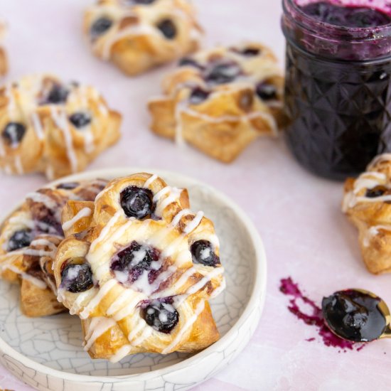 Blueberry Cream Cheese Danish