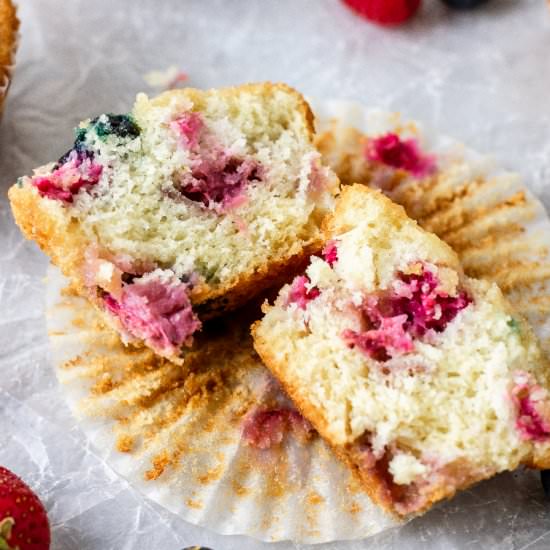 Triple Berry Muffins