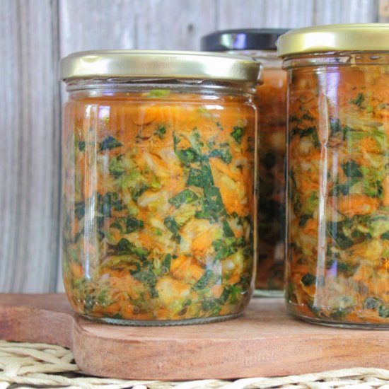 The easiest Vegan Kimchi