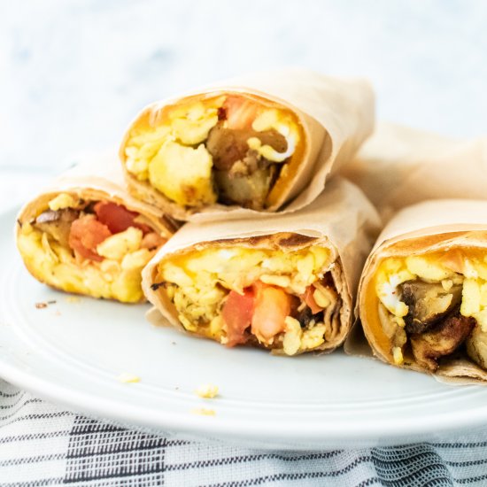 Easy Potato & Egg Breakfast Burrito