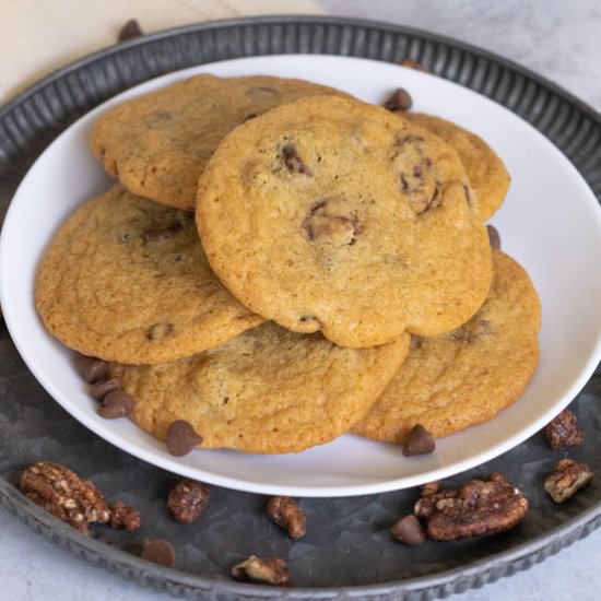 Chocolate Chips with Glazed Pecans