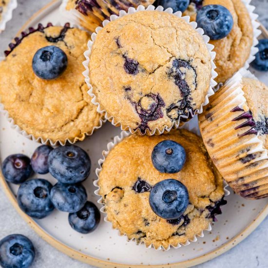 HEALTHY BLUEBERRY MUFFINS