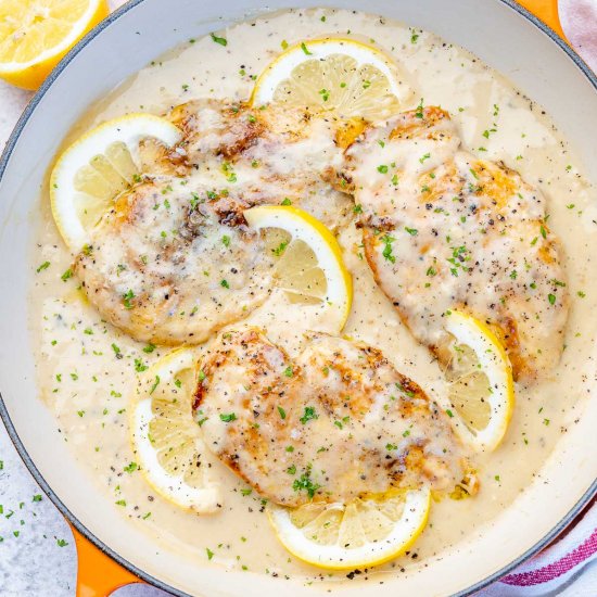 CREAMY LEMON PEPPER CHICKEN