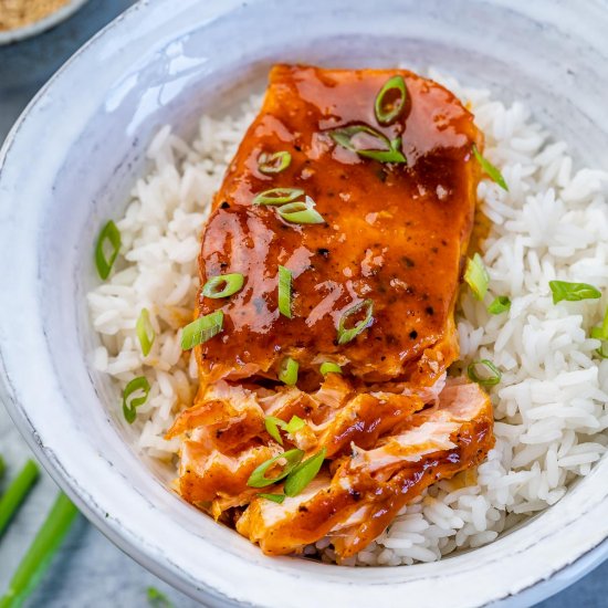 EASY HONEY GLAZED SALMON