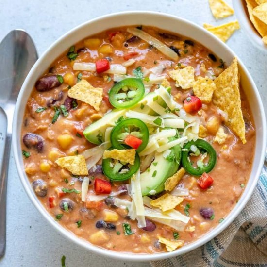 CROCKPOT CREAMY VEGETARIAN TORTILLA