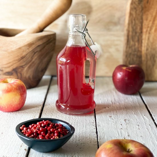 Pink Peppercorn Apple Simple Syrup