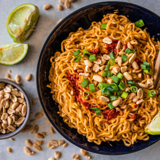 5 MINUTE SPICY PEANUT NOODLES