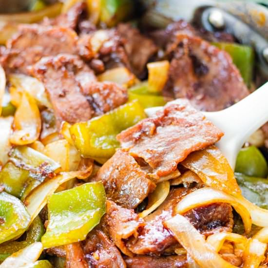 Pepper Steak with Onions