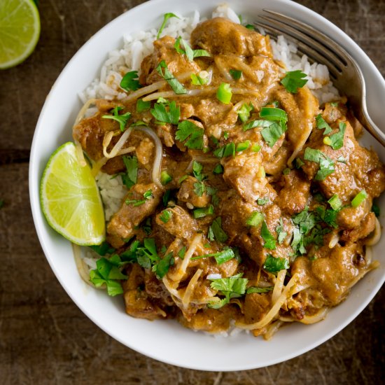 Thai Style Peanut Pork