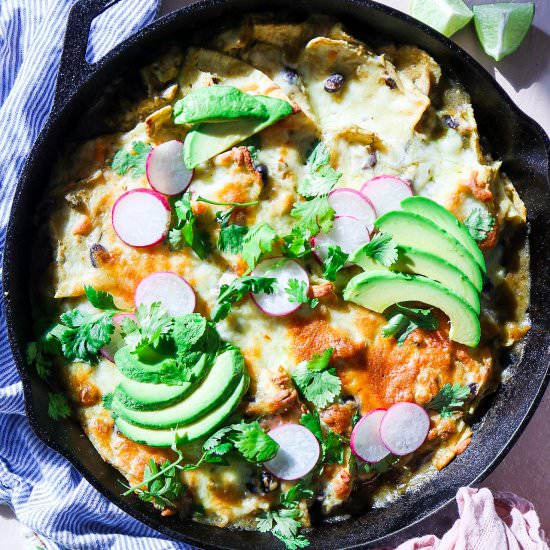 Green Chile Enchilada Skillet