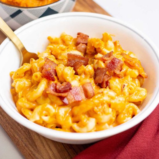 Instant Pot Pumpkin Mac with Bacon