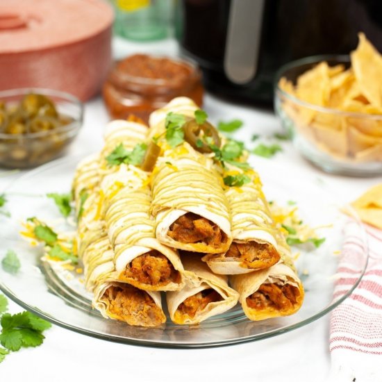 Air Fryer Chicken Taquitos