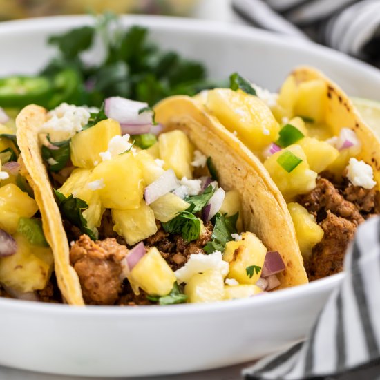 Ground Pork Tacos