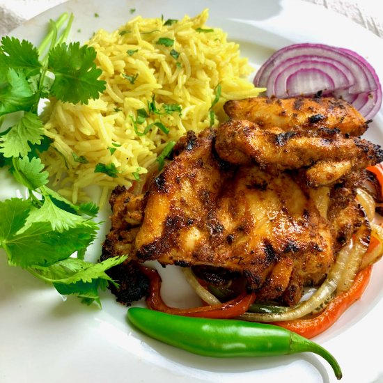 andoori Grilled Chicken Thighs