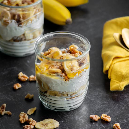 Banana Nut Yogurt Breakfast Parfait